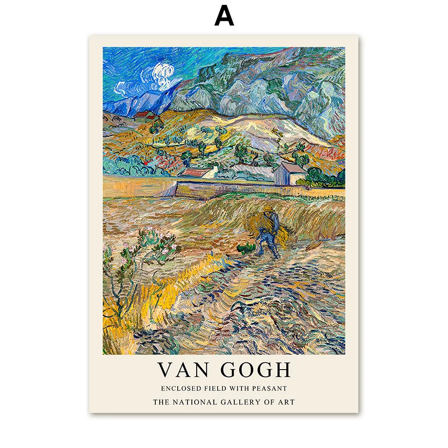 Van Gogh Oil Painting Landscape Canvas Poster - Artistic Wall Art