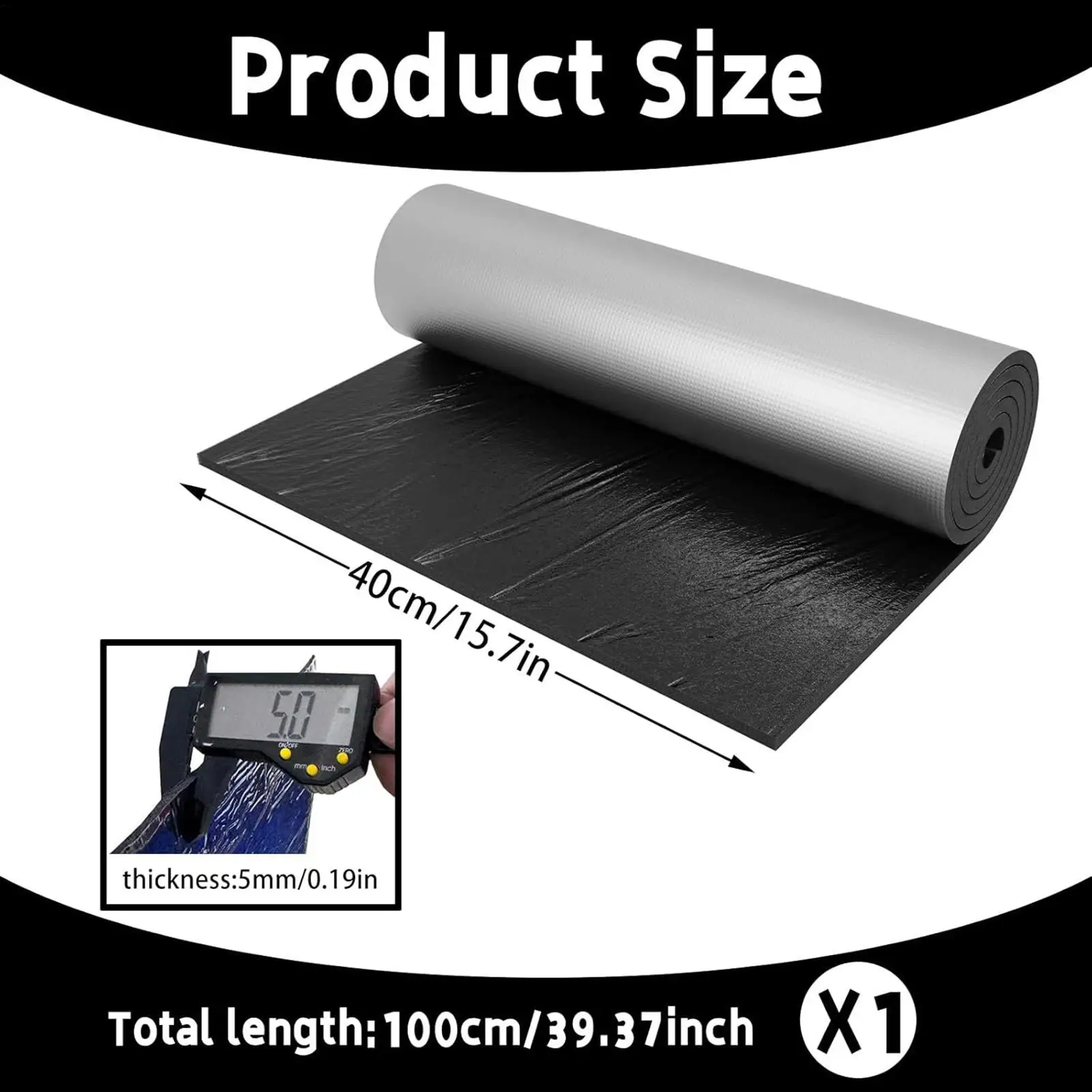 화장실 물탱크 단열 패드 방수 자가 접착식 동결 방지 패드 100x40cm 욕실 물탱크 라이너용 결로 방지 키트