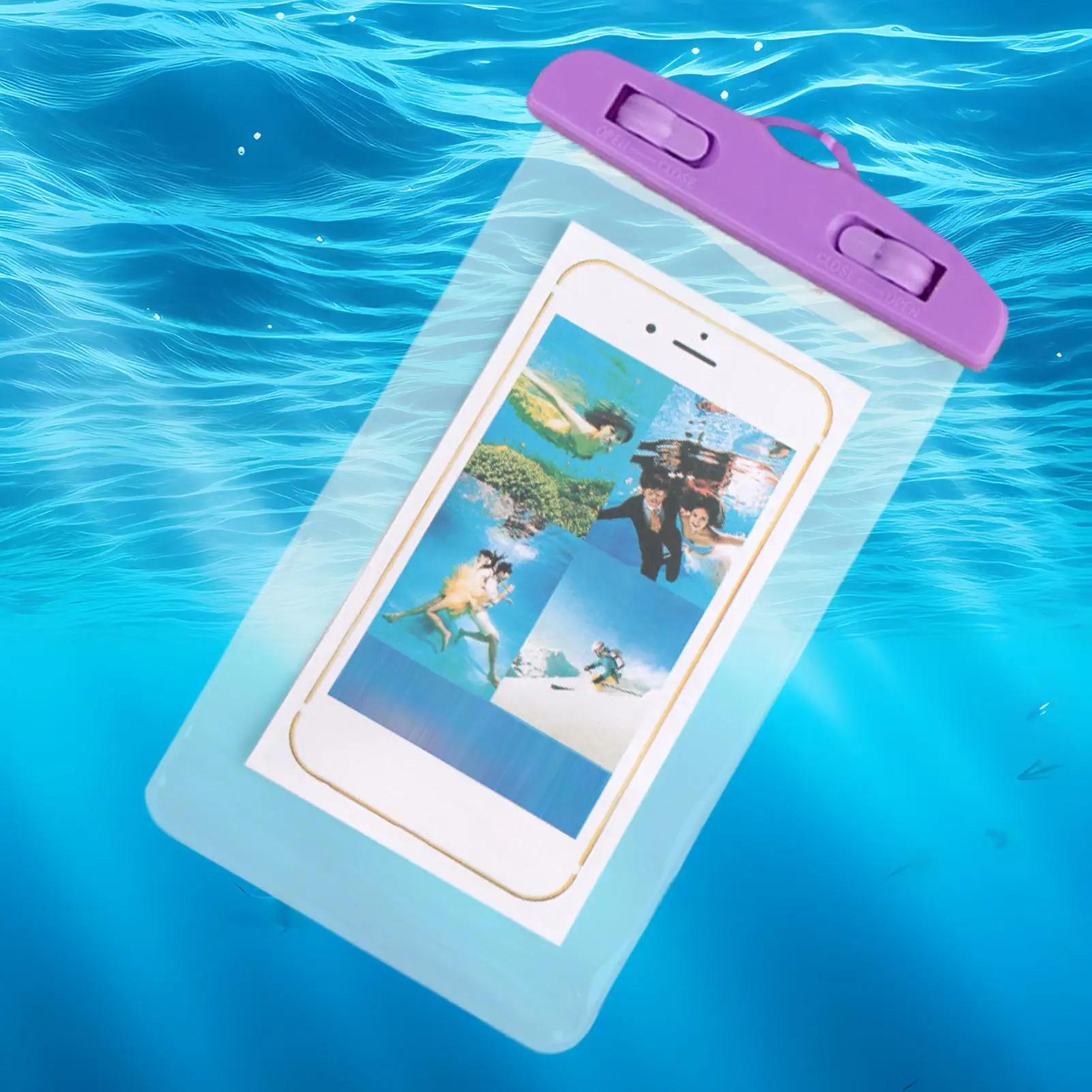 Waterproof Phone Bag Boating Activity Cellphone Holder Touchscreen Clear Phone Pouch With Lanyard For Rafting Kayaking Fishing