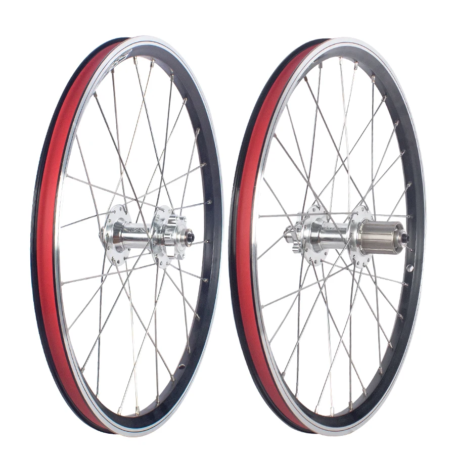 ROCKBAO 折りたたみ自転車ホイール 406/451 20 インチディスク/V