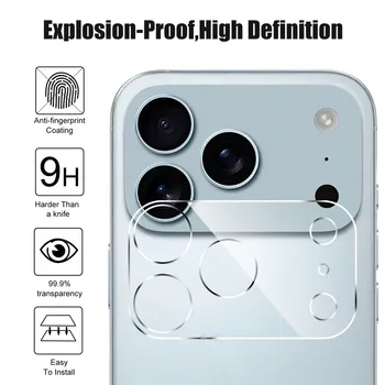 1-4PCS Camera Lens Protector for iPhone 17 Pro Max Lens Protective Glass for iPhone Air 17 16 15 14 Pro Max Plus Tempered Glass 1