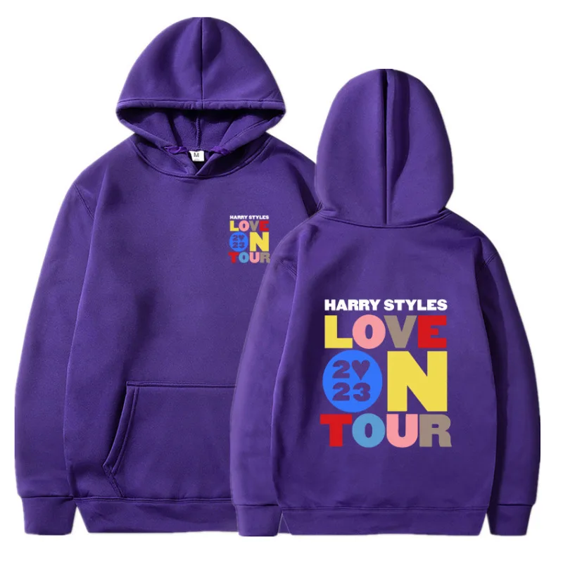 

Harajuku Love on Tour 2023 Letter Print Hoodies Women Sweatshirt Cool Men 2024 Korean Sweatshirt Sudaderas Hoody Casual Pullover