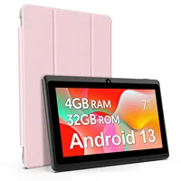Tablette Android 13 de 7 pouces, 4 (2+2) Go de RAM, 32 Go de stockage, batterie de 3500 mAh, écran IPS HD 1024x600, double caméra, WiFi, Bluetooth 1