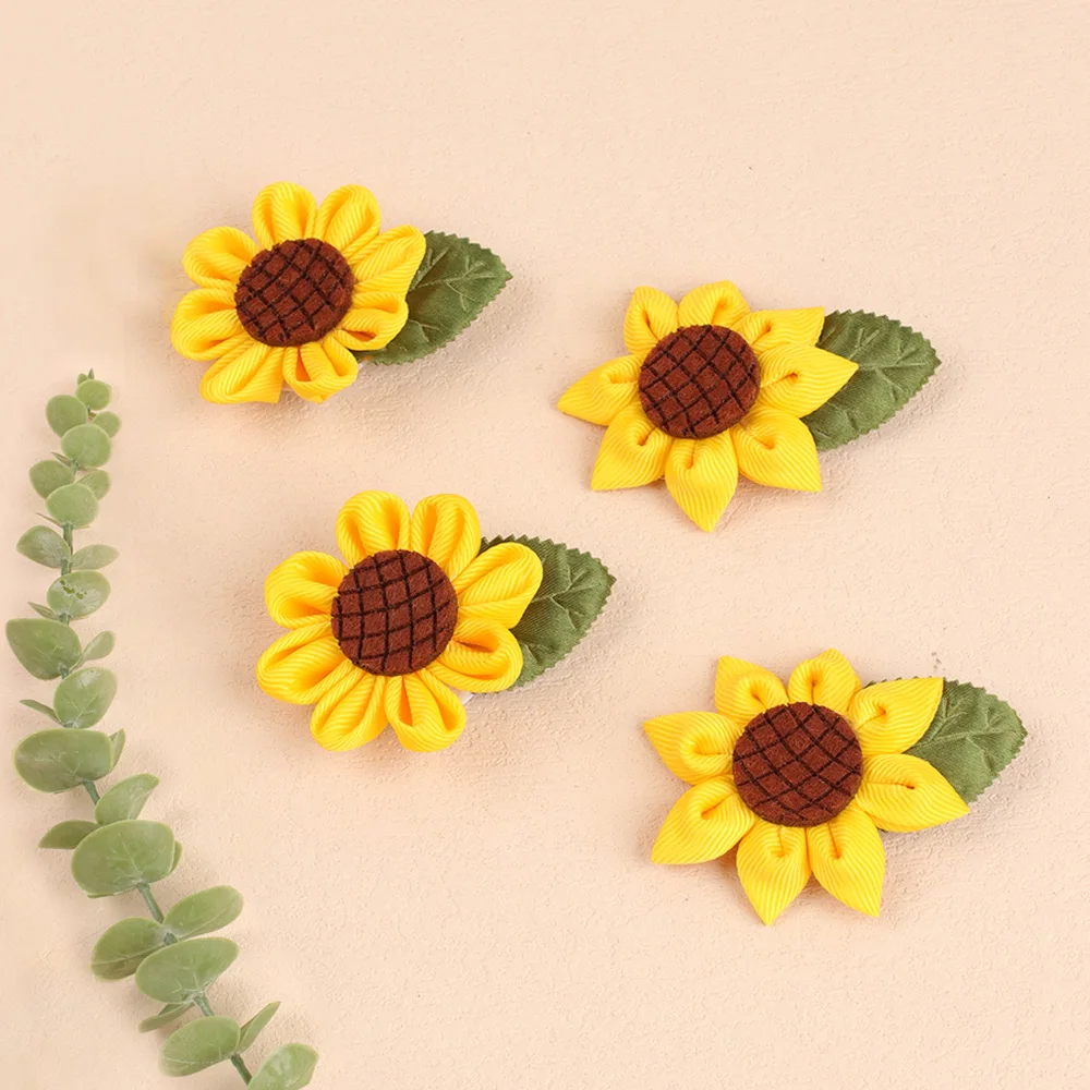 ひまわり マーガレット ベビーヘアクリップ ヘアピン ヘアゴム 花 ヒマワリ Amazon.co.jp: ベビー ヘアクリップ ひまわり＆マーガレット