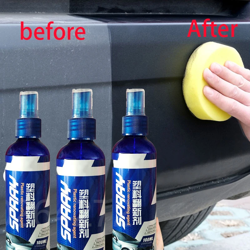 100mlBackToBlackLeatherUpholsteryCleanerAutoPlasticRestorerRepairGlossCoating