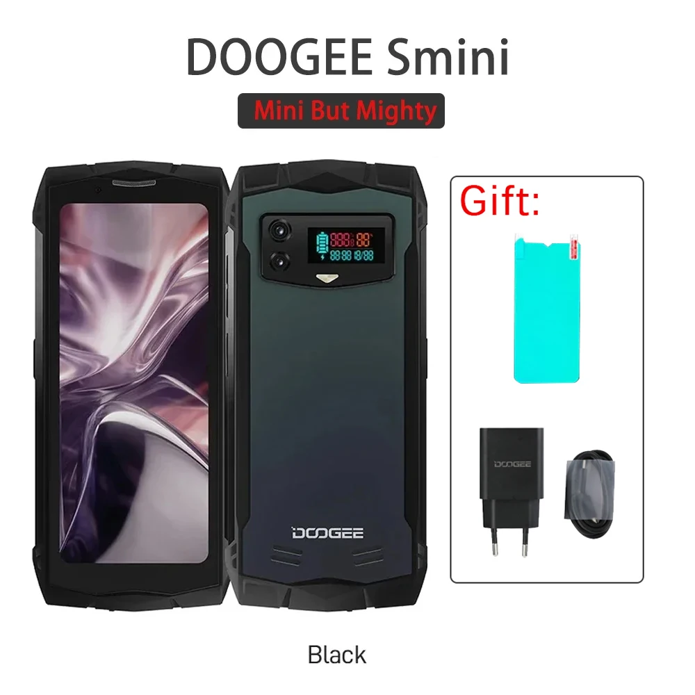 DOOGEE Smini Rugged Smartphone Android 13 8GB+256GB