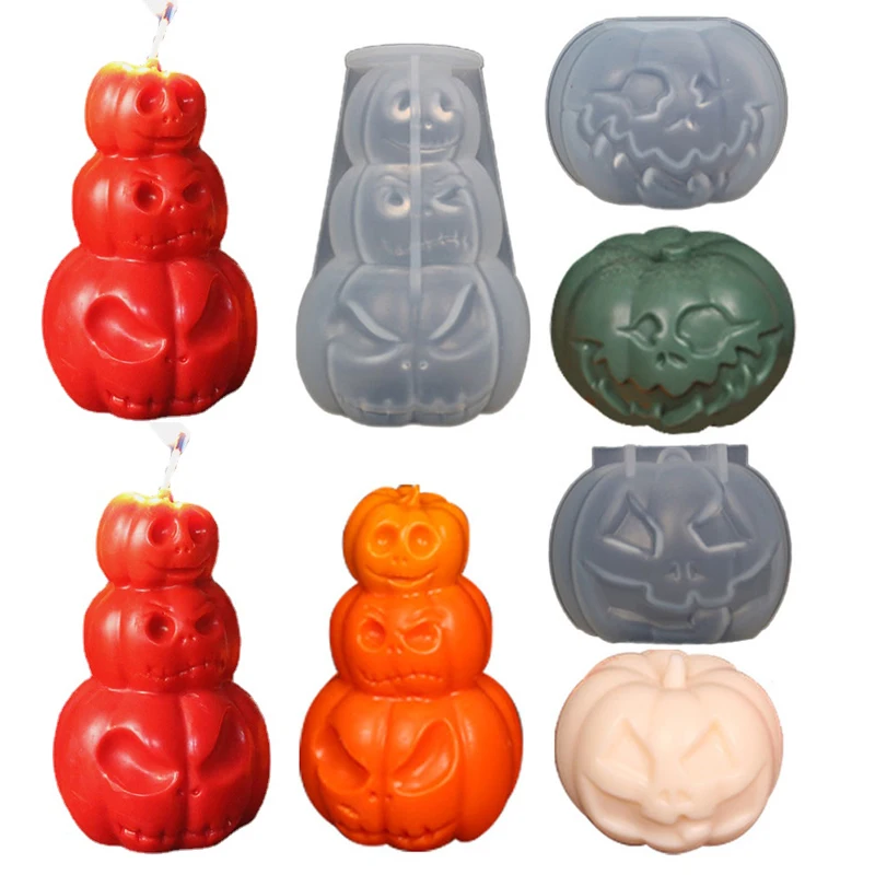 Halloween Invincible Pumpkin Candle Mold Silicon Molds Silicone Crafts