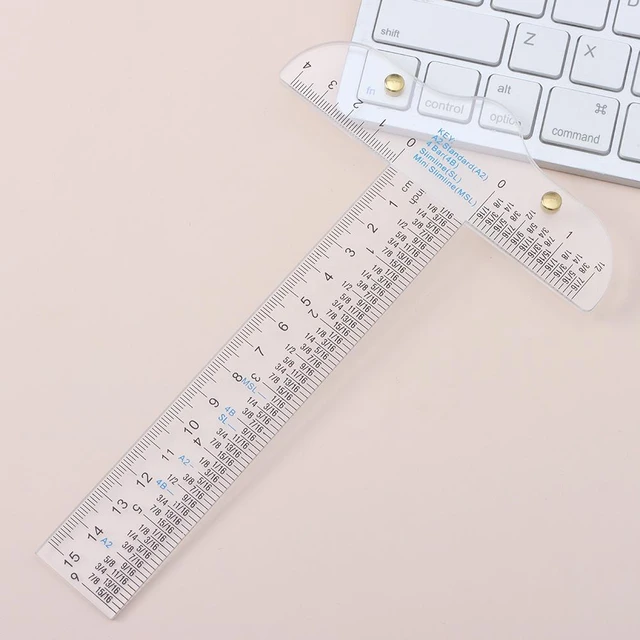 School Smart Plastic Ruler, Flexible, 6 Inches, Clear