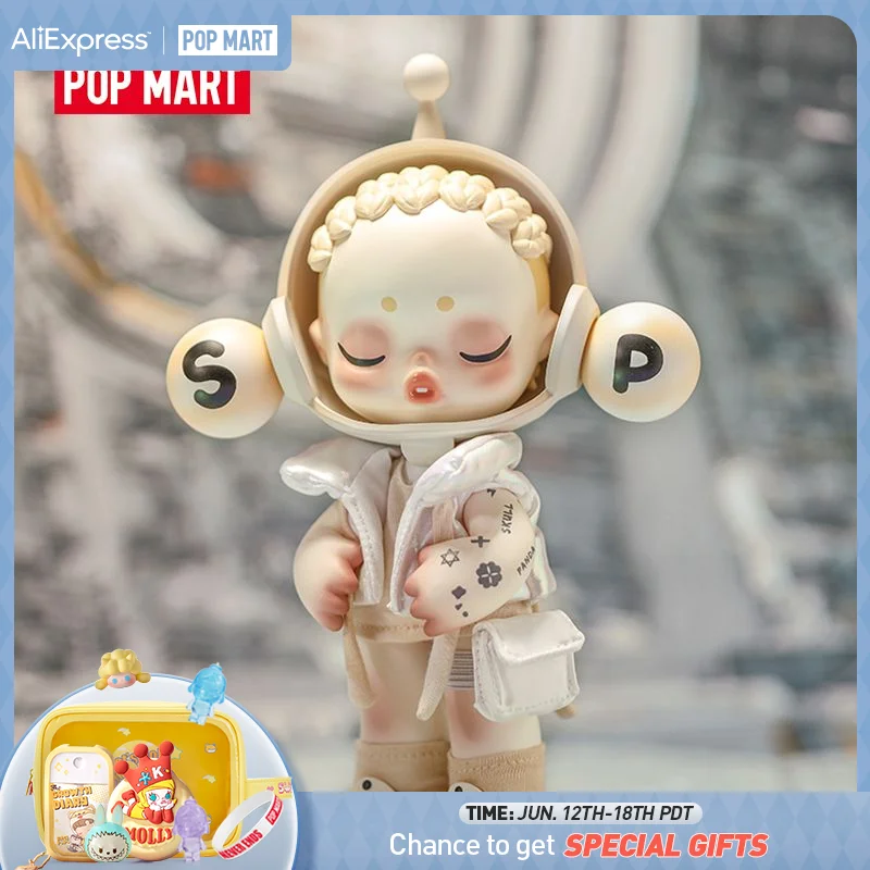 POP MART SKULLPANDA OOTD Light Chaser 200% Patung Kecil Hadiah Ulang