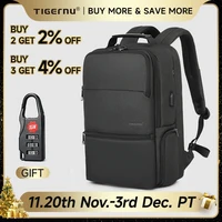 Tigernu Men Expandable Backpack 15.6-19inch Laptop Backpack For Men RFID Anti Theft Bag Travel Bag Schoolbag Cabin Bags Knapsack