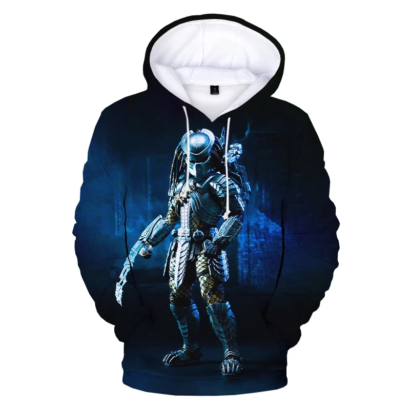 

Толстовка с капюшоном и 3D-принтом хищника для мужчин и женщин, 2023