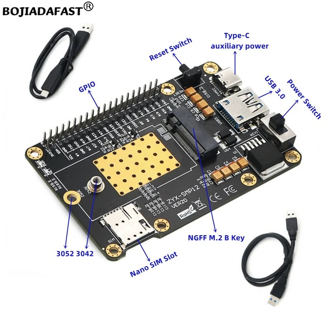 stole Bevidstløs Raffinaderi 5g/4g Lte Gsm Modem Base Hat For Raspberry Pi 4/3/2/b+ To Usb With Sim Card  Slot Support Asus Tinker / Samsung Artik Board - Pc Hardware Cables &  Adapters - AliExpress