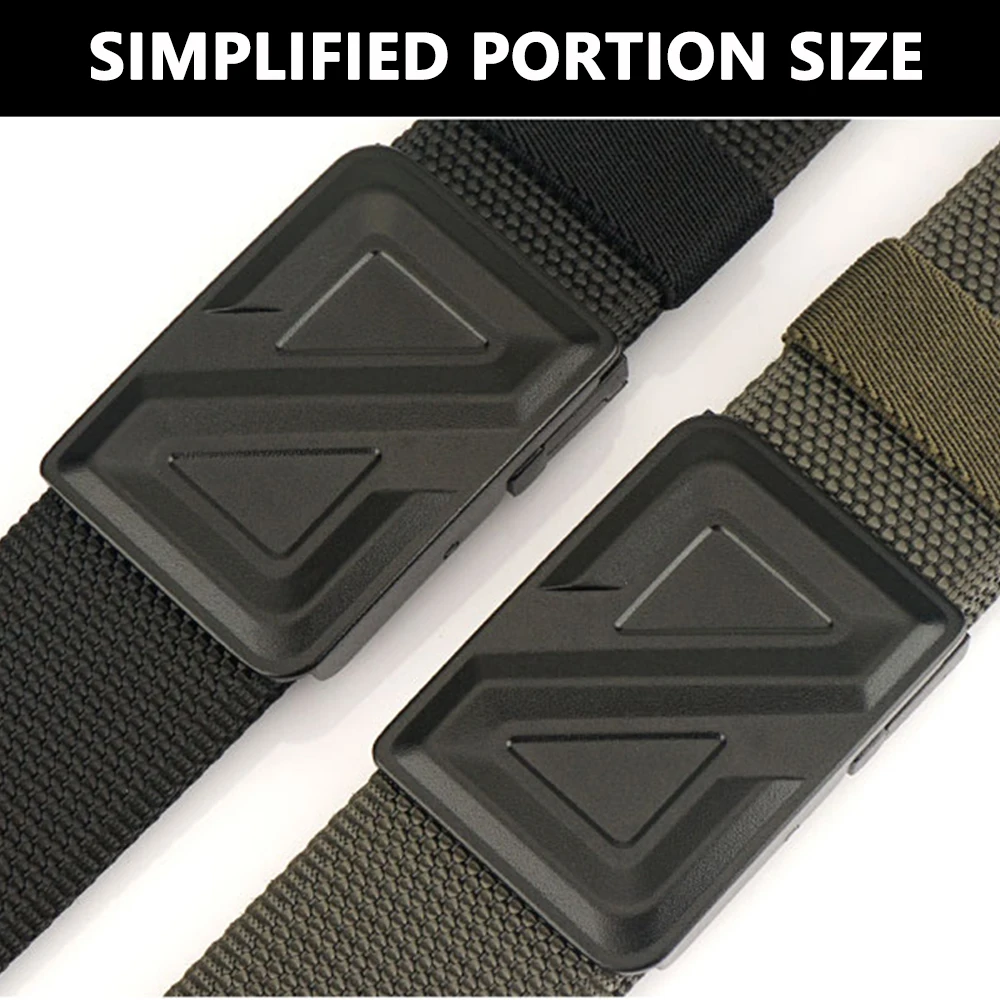 TUSHI Belt Military Belt Automatic Buckle Nylon Outdoor Hunting Multifunctional Canvas Tactical Men