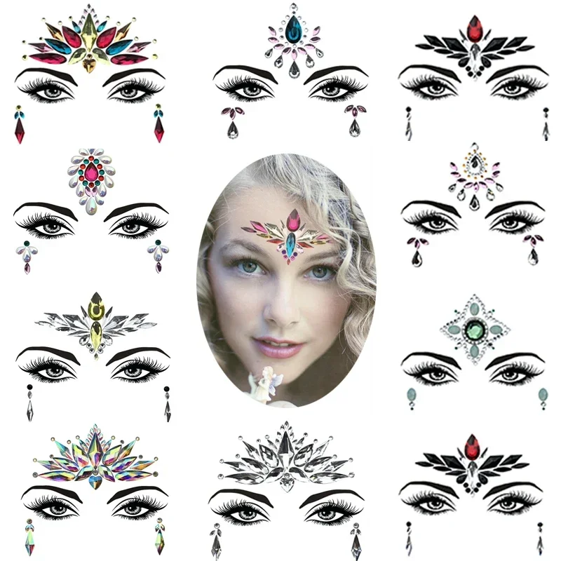 3D Sexy Face Tattoo Stickers for Kids Party Masquerade Party