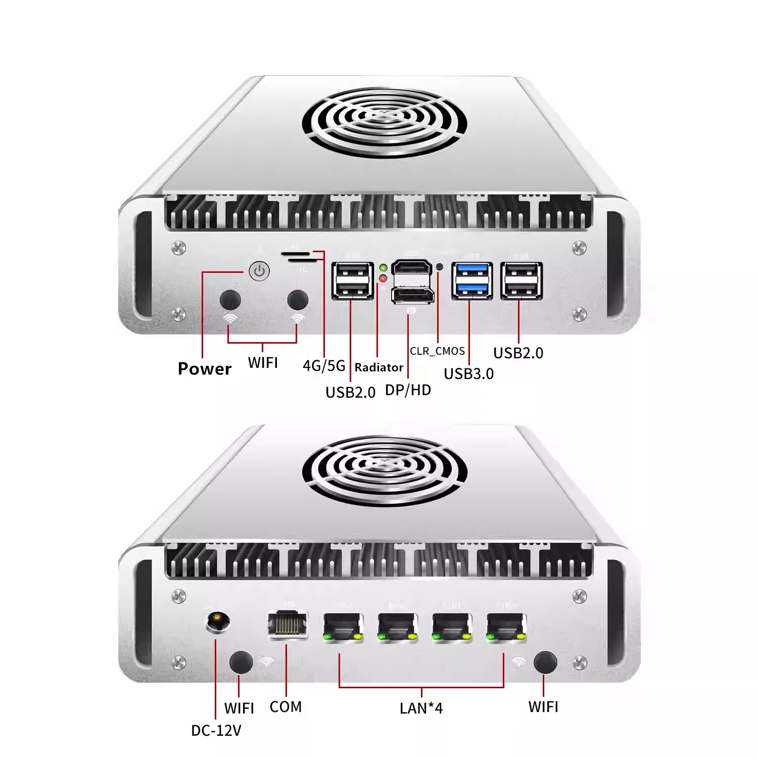 Topton Metal Firewall Mini PC Intel N150 AMD Ryzen Embedded R2314 4x2.5G LAN NVMe 6xUSB Proxmox PfSense OPNsense Home Server