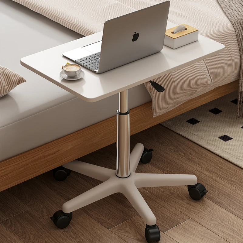 Movable Lifting Small Table with Pulley Small Sofa Bedside Table Standing Upright Laptop Office Desk movable lifting small table with pulley small sofa bedside table standing upright laptop office desk