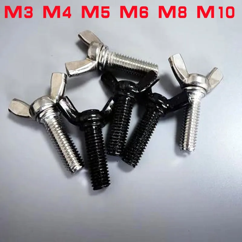 210pcs DIN316 304 stainless steel or black steel zinc Wing bolts