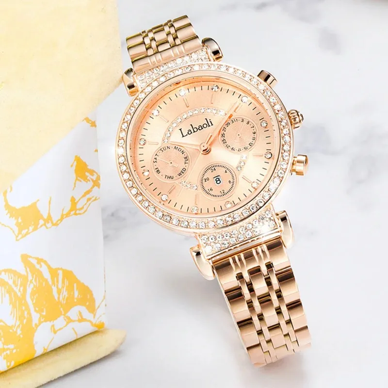 Korean Version of Fashion Watches Ladies Quartz Wristwatches Simple Fashion Diamond Ponestion Female Watch Reloj Para Mujer