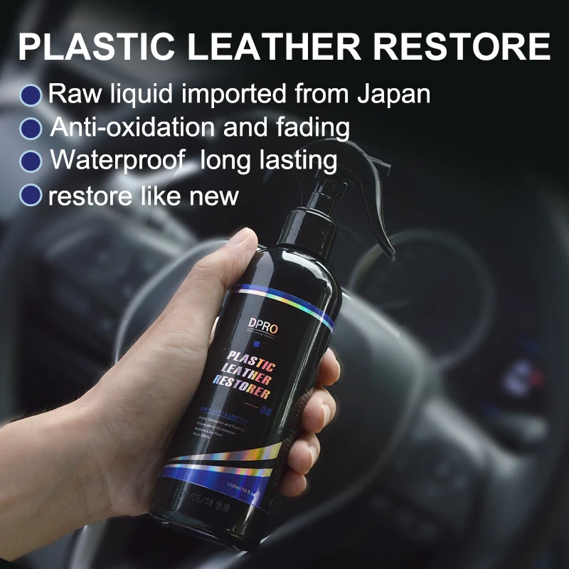 Dpro Car Plastic Restore Leather Polish Black Plastic Renewer Trim Wax Nano Spray Renovator Waterproof Coat Car Detailing VM-04