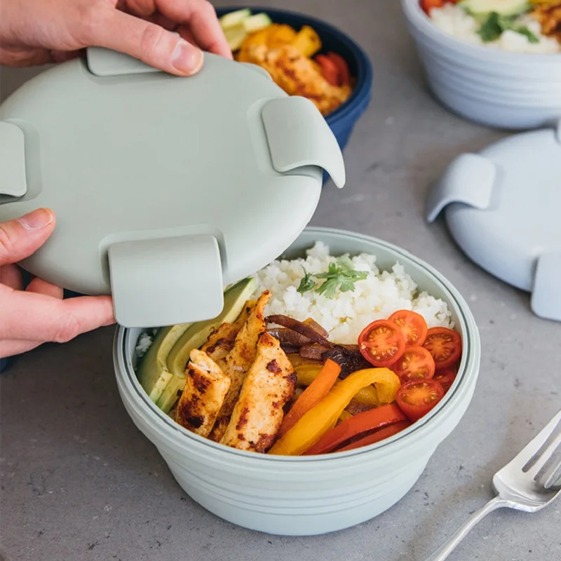 1500ml Lunch Box Salad Container Large Salad Bowl Dressing Container  Fresh-keeping Box Suitable For Snacks, Fruits, Men, Women