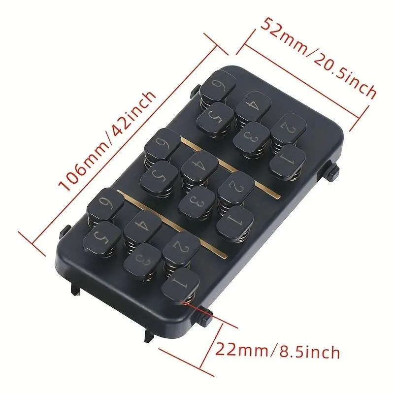 DBAO Guitar Chord Practice Tool Easy Guitar Chord Assisted Learning Tool 18 Buttons One Click Parts & Accessories