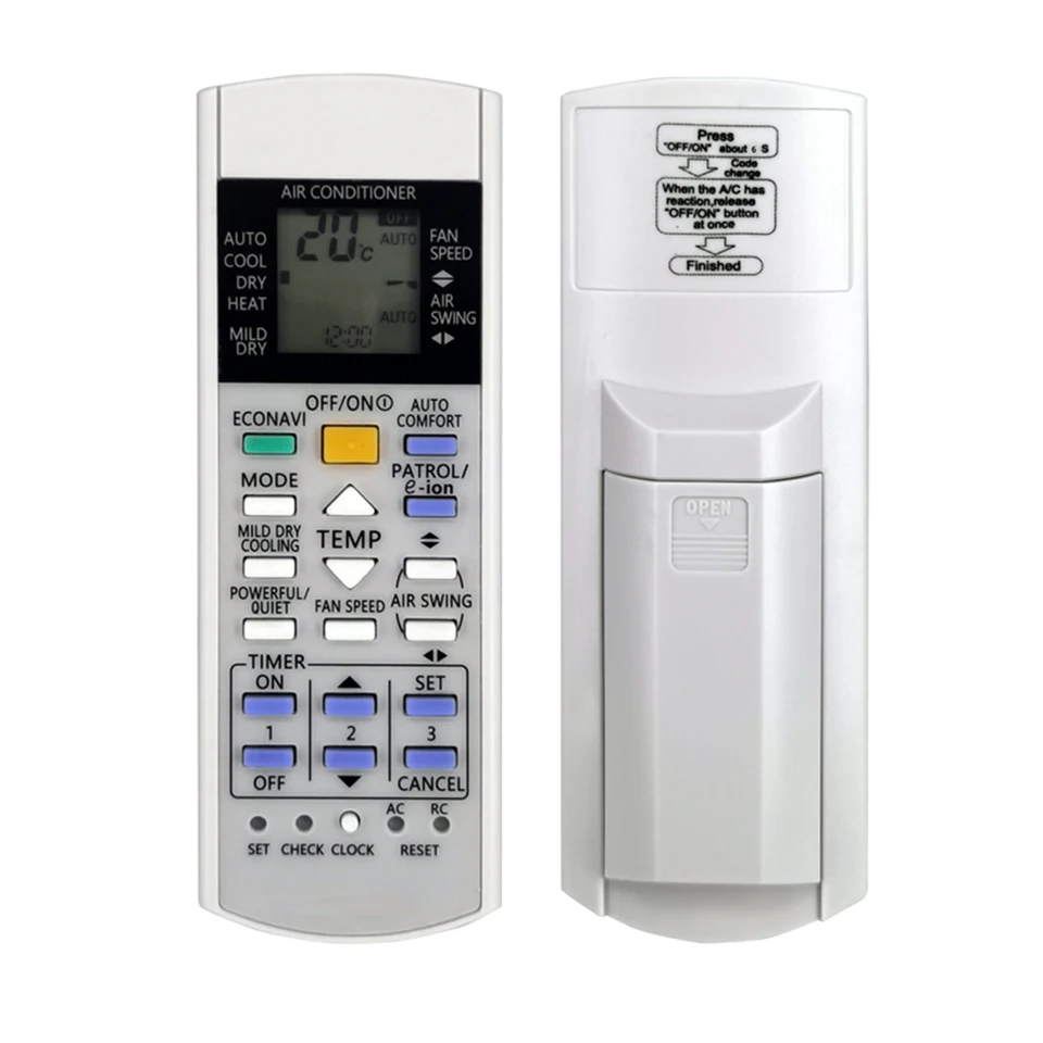 Telecomondo Ricambio Per Condizionatore A75C2600 A75C2602 A75C2606 A75C2632 A75C2656 A75C3299, Bianco, Con Batterie Non Incluse