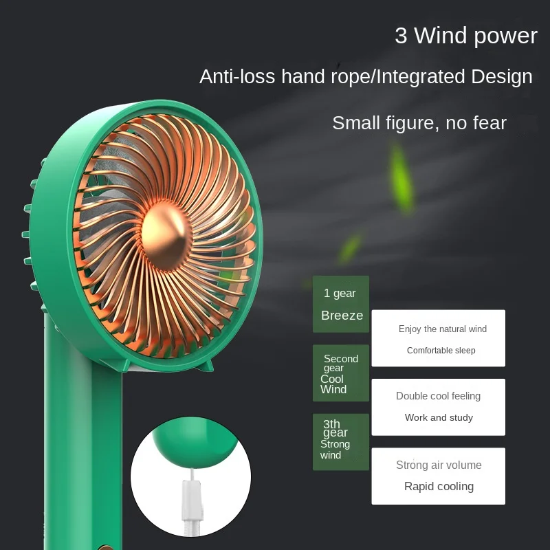 

Популярный товар 2024, популярный интернет-знаменитостей, новый продукт, мини складной ручной маленький вентилятор, портативный бесшумный трехскоростной регулируемый вентилятор с USB-зарядкой
