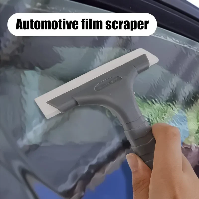 Multifunctional Car Window Cleaning Wiper Car Glass Film Scraper Windshield Silicone Blade Cleaning Accessories Plastic Handle window wiper,window scraper tool,window scraper