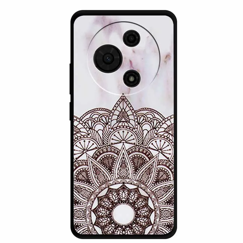 Gradient Marble Painted Silicone Phone Case - Shockproof Soft Cover