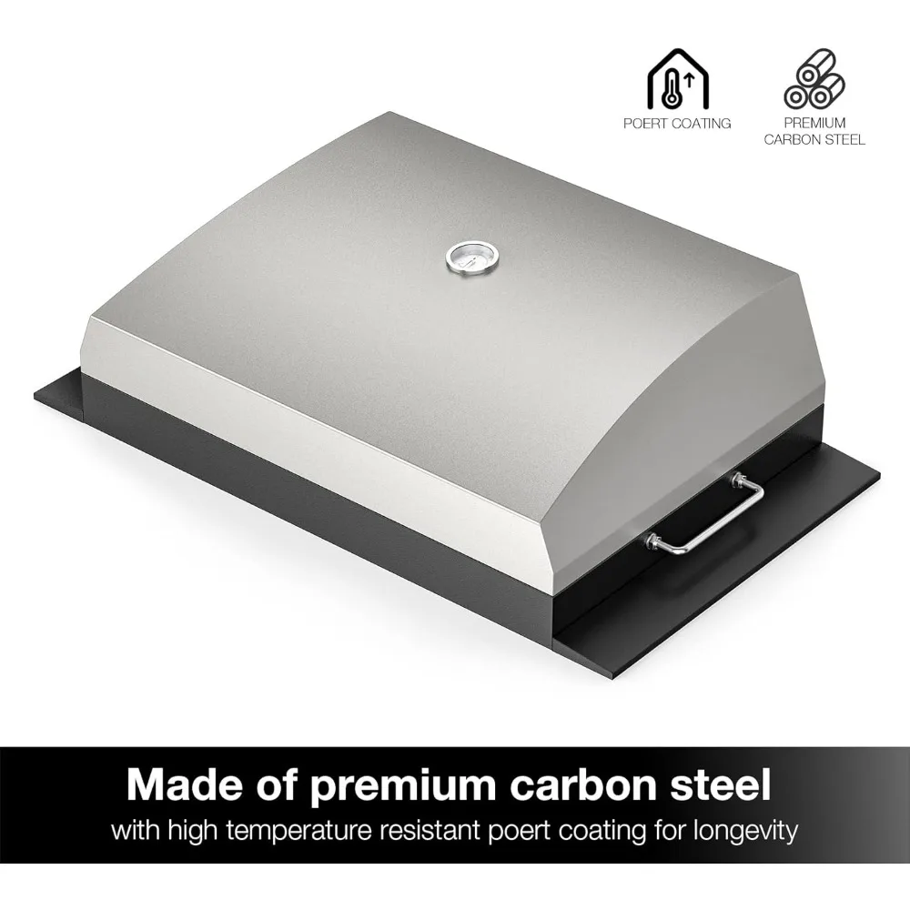 Stanbroil Outdoor Pizza Oven Compatible with Blackstone Flat Top Gas Grills, 22, 28, 36 Inches, Includes 19 x 15 Inch Pizza Ston