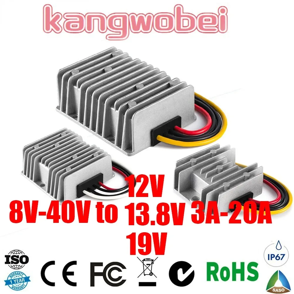 Estabilizador de Tensão Conversor de Energia Regulador Boost Buck Led Carro Solar 8v40v a 12v 13.8v 19v 3a 6a 10a 15a 20a 300w dc