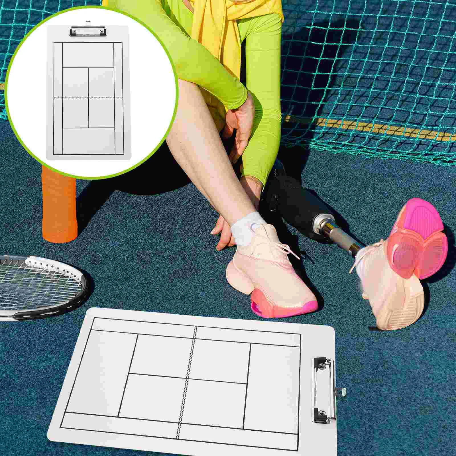 Tennis Dry Erase Board for Supplies Hockey Strategy Clipboard Race Pvc Competition