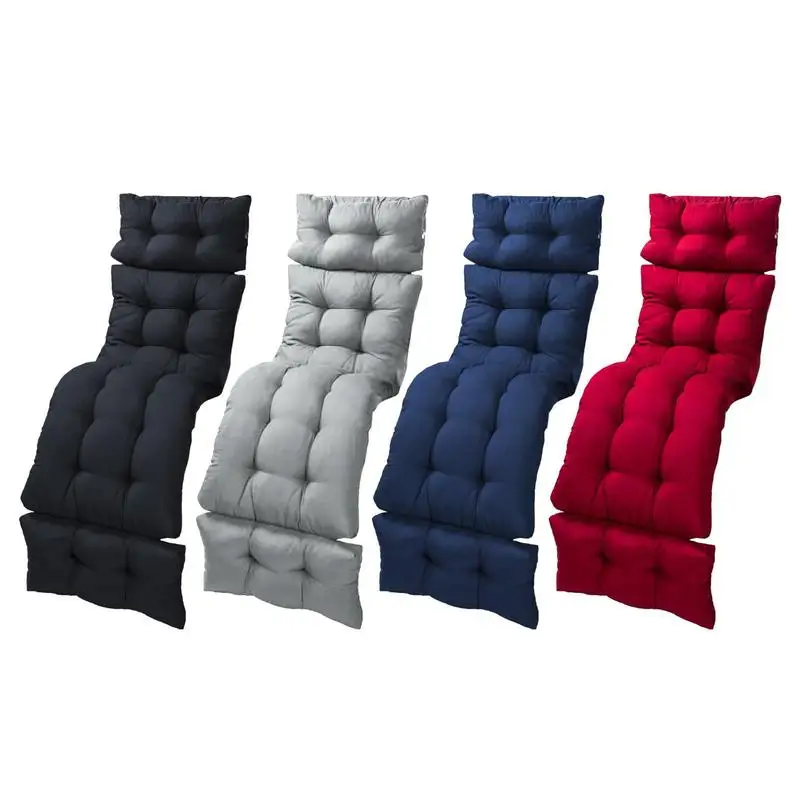 Comfortable Chaise Lounge Cushion Recliner/Rocking Outdoor Long Chair Cushion Pad Patio Garden Lounger Bench Cushion Seat Pads