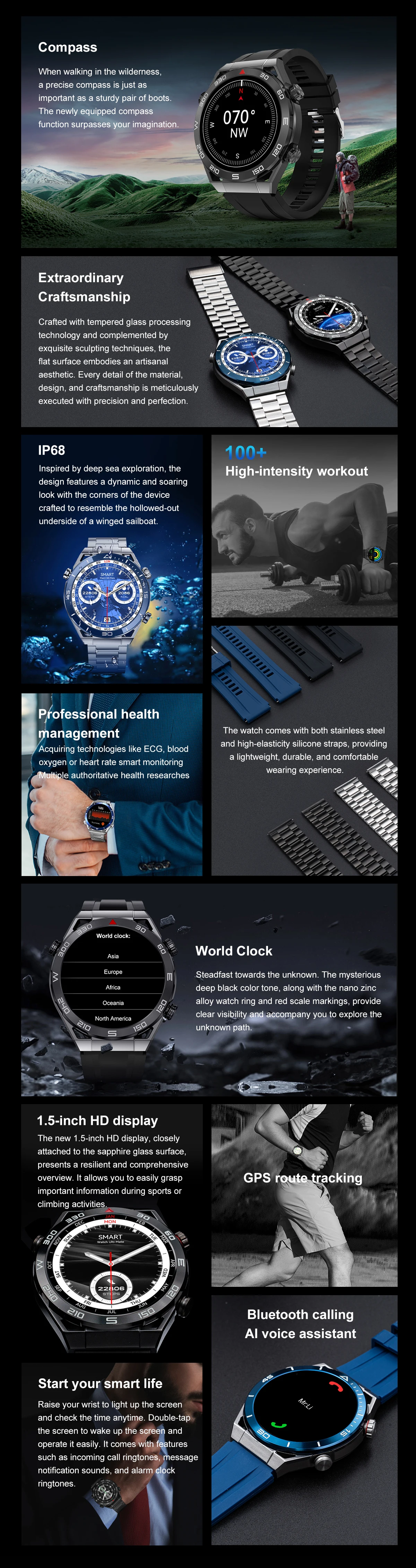 DT Ultra Mate Smart Watch description image 2