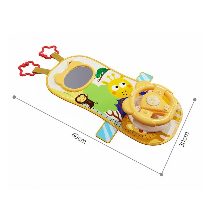 용 자동차 좌석 장난감, 전기 시뮬레이션 운전 자동차 부조종사 핸들 좌석 장난감, 용 걸이식 장난감, 0 12M
