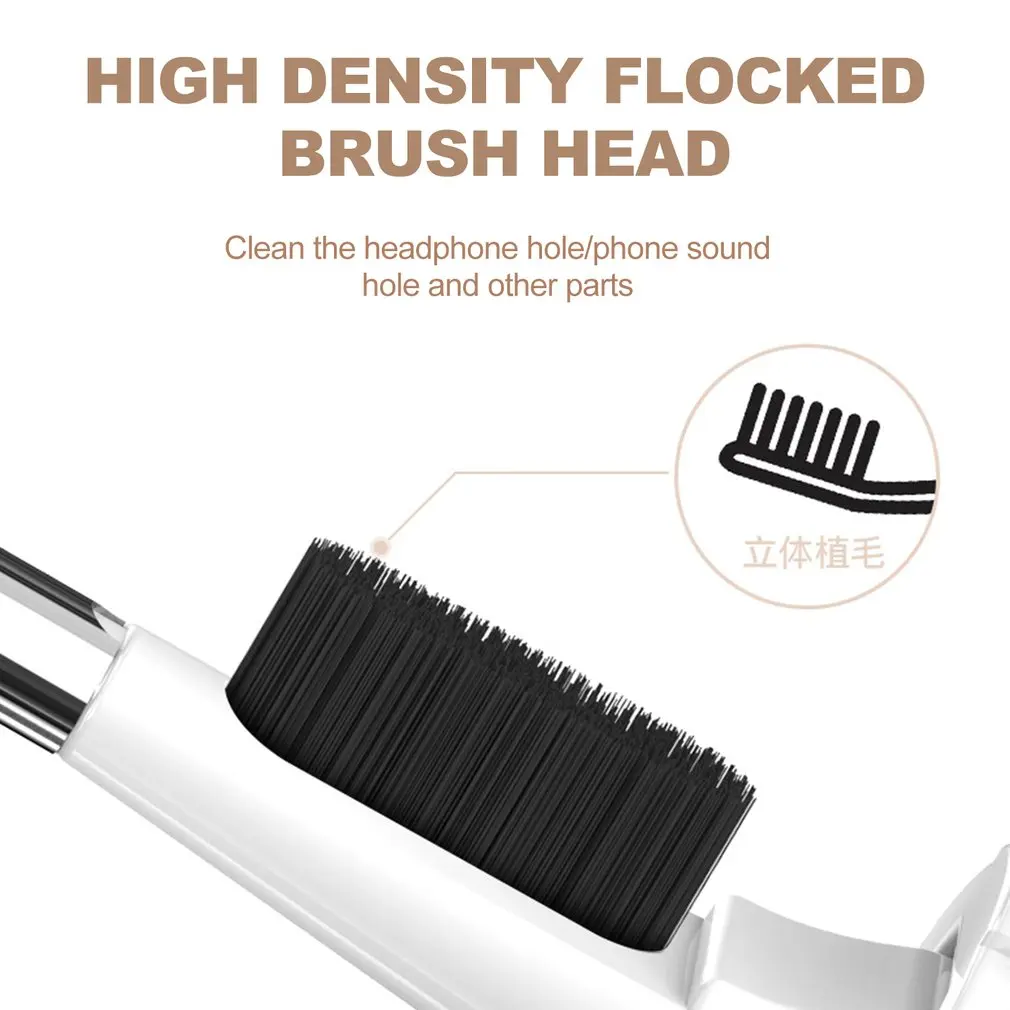 New 5 in 1 Earphone Cleaner Brush Kit Camera Phone Tablet Laptop TV Screen Cleaning Tools Earplugs Case Headset Cleaning Pen 4