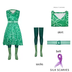Girls' Disgust - Inspired Costume Dress - Inside Out Movie Cosplay for Halloween and Parties (Costume)
