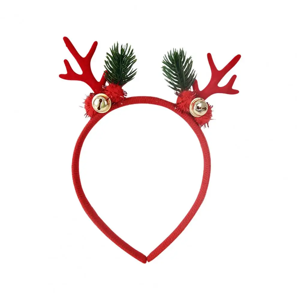 Fun Christmas Costume Accessory Christmas Headband Antlers Festive Reindeer Headband with Bells for Cosplay for Fun