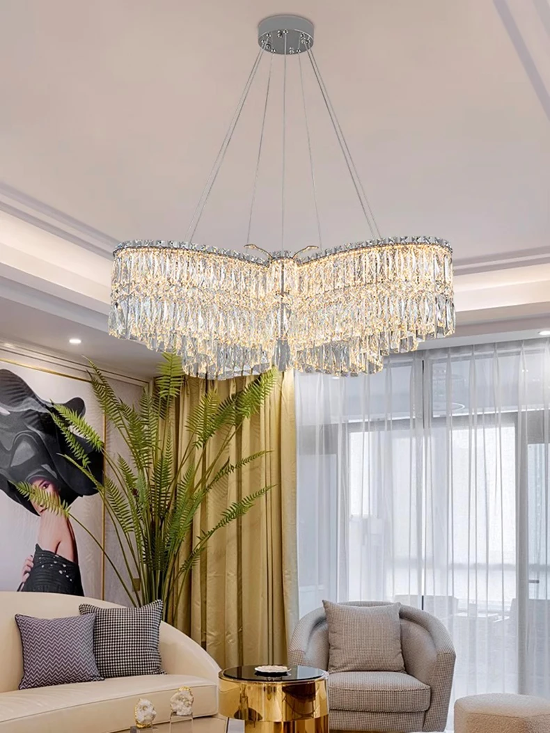 Description Picture 5 of itemhome decorationPendant lights, luxury crystal living room chandelier, dining room Pendant lamp, ceiling light, indoor lighting