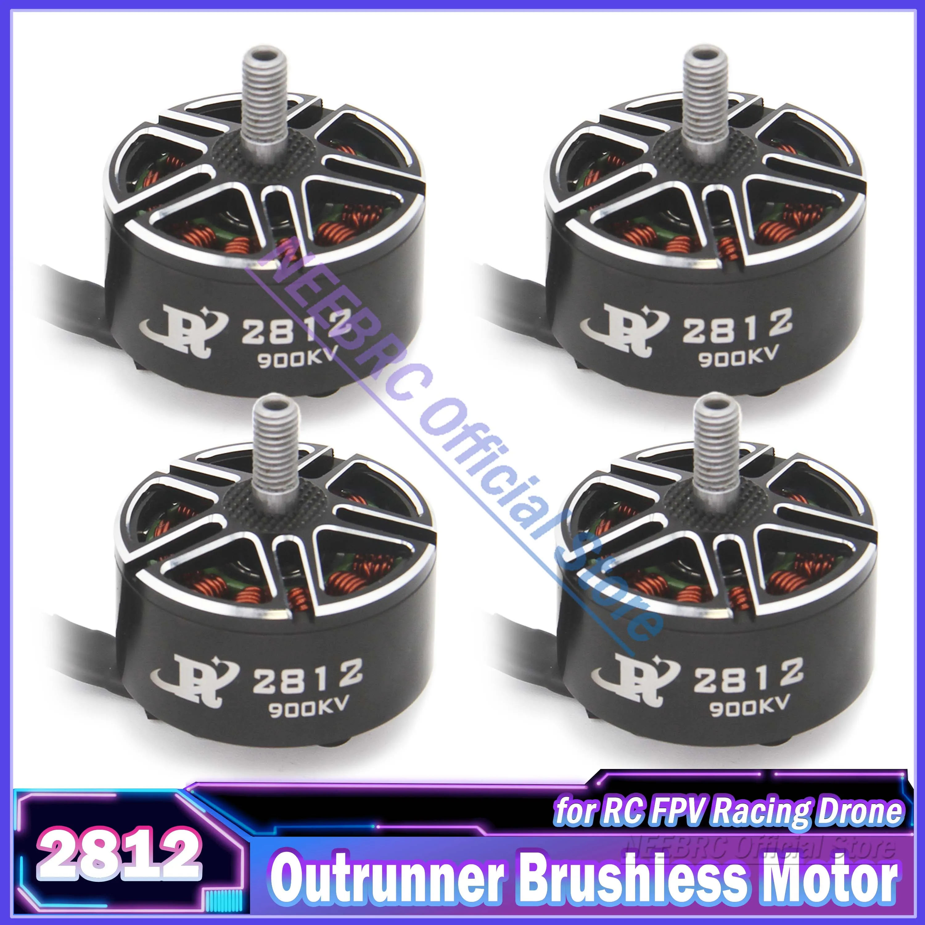 

2812 Outrunner Brushless Motor 900KV for RC Model FPV Fixed Wing Racing Drone 9045 Propeller Plane Aircraft Speed Controller ESC