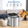 Ice Maker Countertop with Bullet Ice, 10,000pcs/26Lbs/Day, Portable Ice Machine w/Ice Scoop, 45lb Quiet Design and Self-Cleaning 4