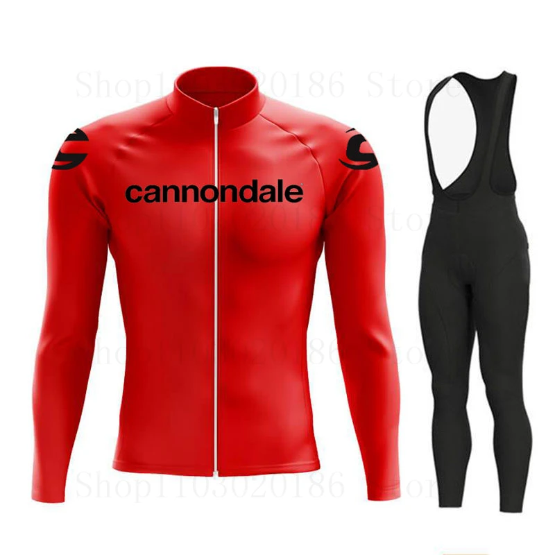 Cannondale homens ciclismo conjunto de roupas, manga longa jersey, mtb, primavera e outono roupas Cannondale homens ciclismo conjunto de roupas, manga longa jersey, mtb, primavera e outono roupas