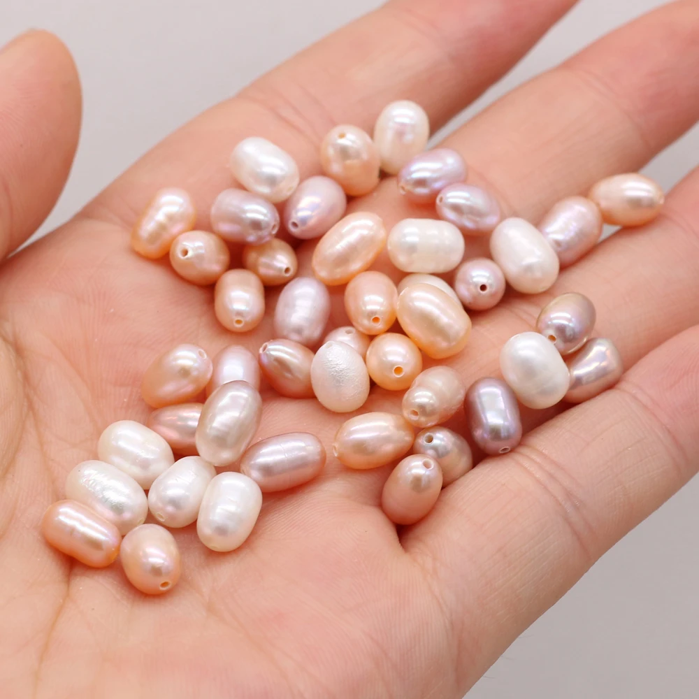 

Natural Freshwater Pearl Rice Loose Spacer Bead for Jewelry Making Supplies Diy Bracelet Necklace Accessories Wholesale 20pcs