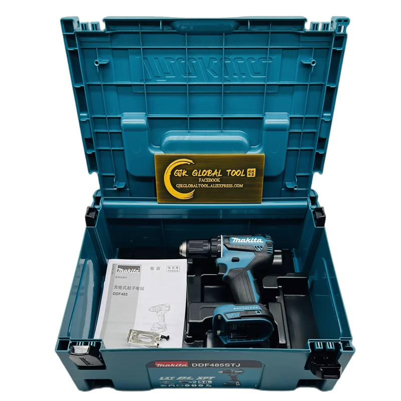 Makita DDF485 DDF485Z 18V brushless ropeless screwdriver diamond -original toolbox -strength 50 nm- only fuselage-with toolbox 3