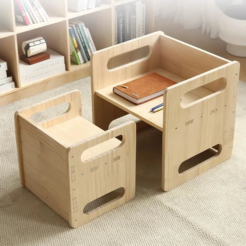 Small Chair Growing Children Child Stool Armchair Nursery Study Kindergarten Chairs Wood Table Safety Chaise Enfants Seats LT