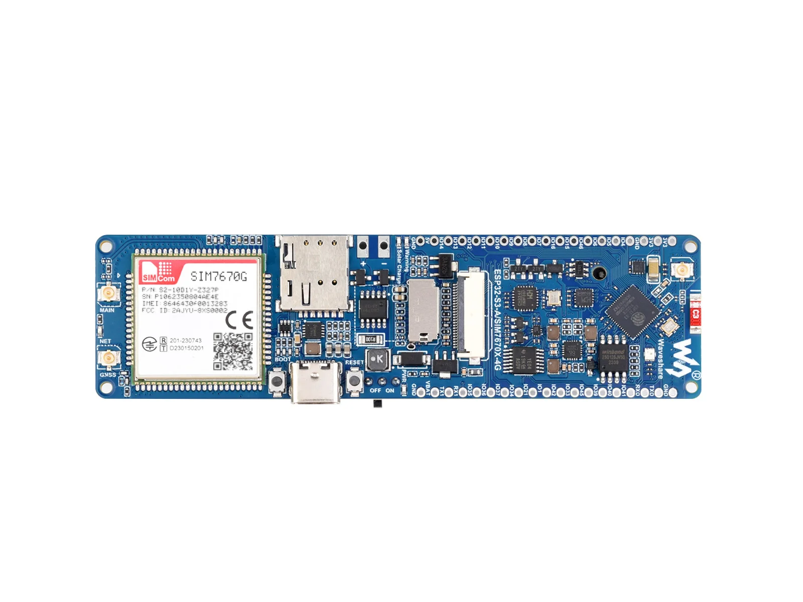 ESP32-S3 SIM7670G 4G  , LTE Cat-1, WiFi, , GNSS Ŵ , ۷ι Ŀ Ƽ 