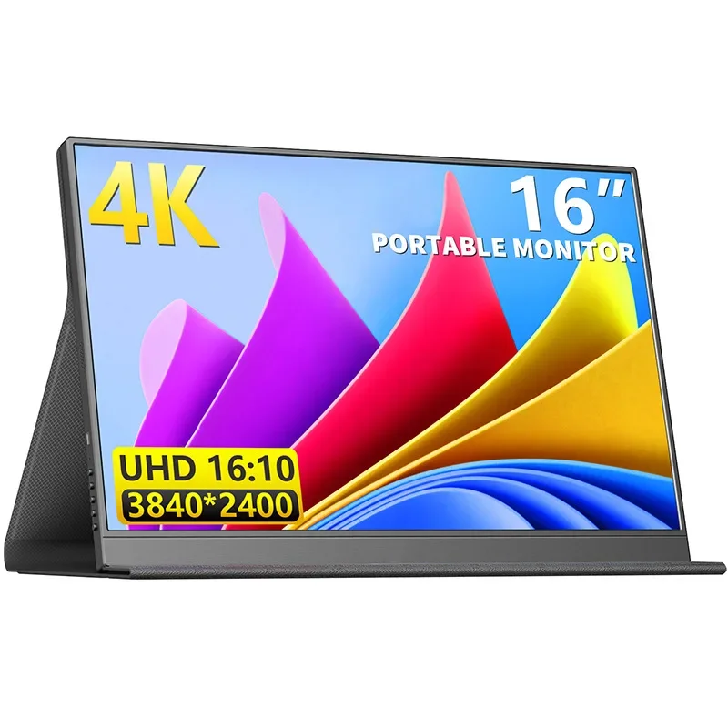 

16 Inch 4K Ultra Light Portable Monitor 3840*2400 HDR 1500:1 100%sRGB IPS Screen Gaming Display For PC Laptop Xbox PS4/5 Switch