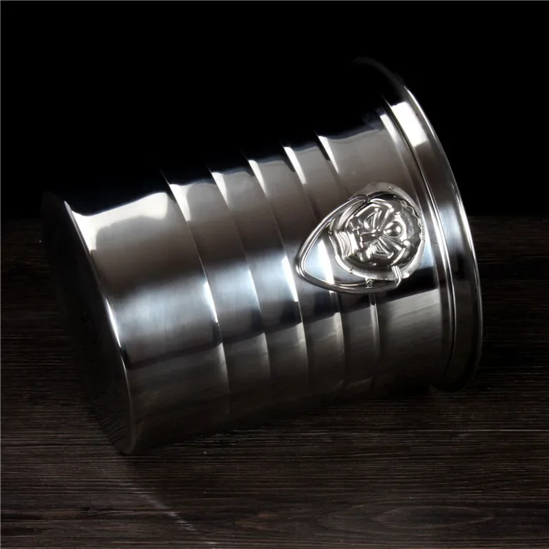 3L 5L 7L Stainless Steel Bar Ice Bucket Two Handles Champagne Bucket Wine Spit Wine Barrel Container Ktv Club Supplies