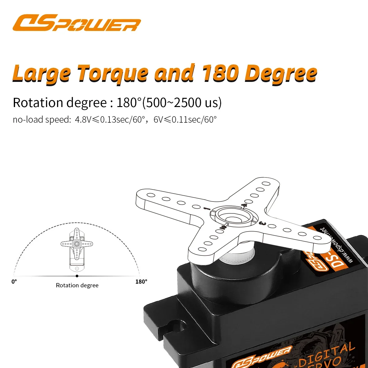 DSpower 9G Waterproof Digital Micro Servo for RC and Robotics Applications