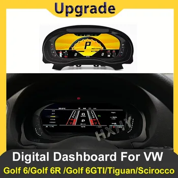 CockPit de instrumentos digitales para coche, para Volkswagen VW Scirocco Tiguan Golf 6 GTI LCD, velocímetros, reproductor de tablero, novedad de 2025 1